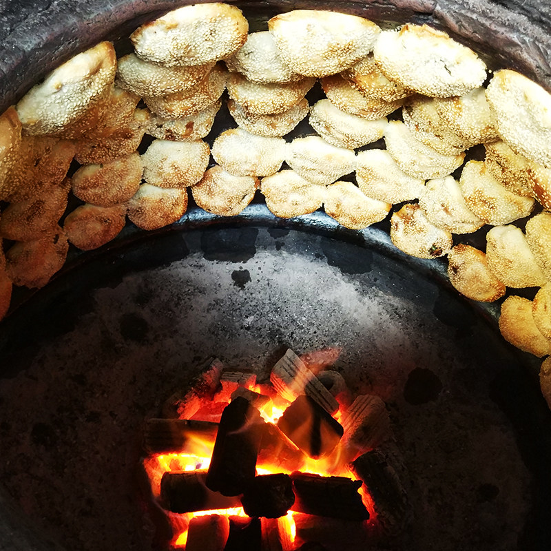 永泰葱饼柴烤土炉油饼手工光饼肉饼福建特产传统中式糕点