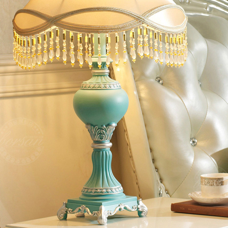 泊盛 地中海创意台灯欧式现代简约时尚书房床头客厅大号台灯