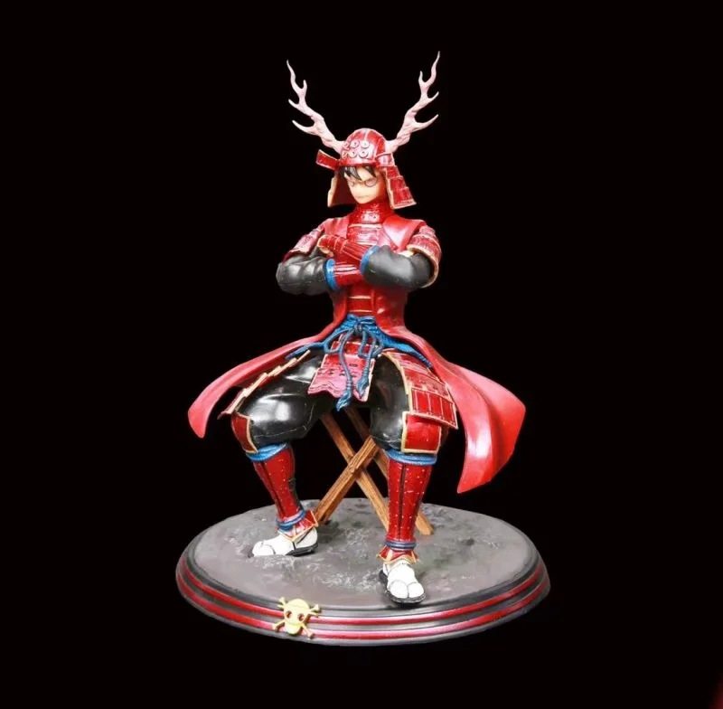 海贼王 站姿 红衣 盔甲路飞 娜美 武士铠甲 模型盒装手办