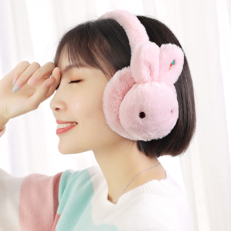 2019新款可爱女士兔耳耳捂儿童保暖冬季耳罩防寒学生耳套耳暖