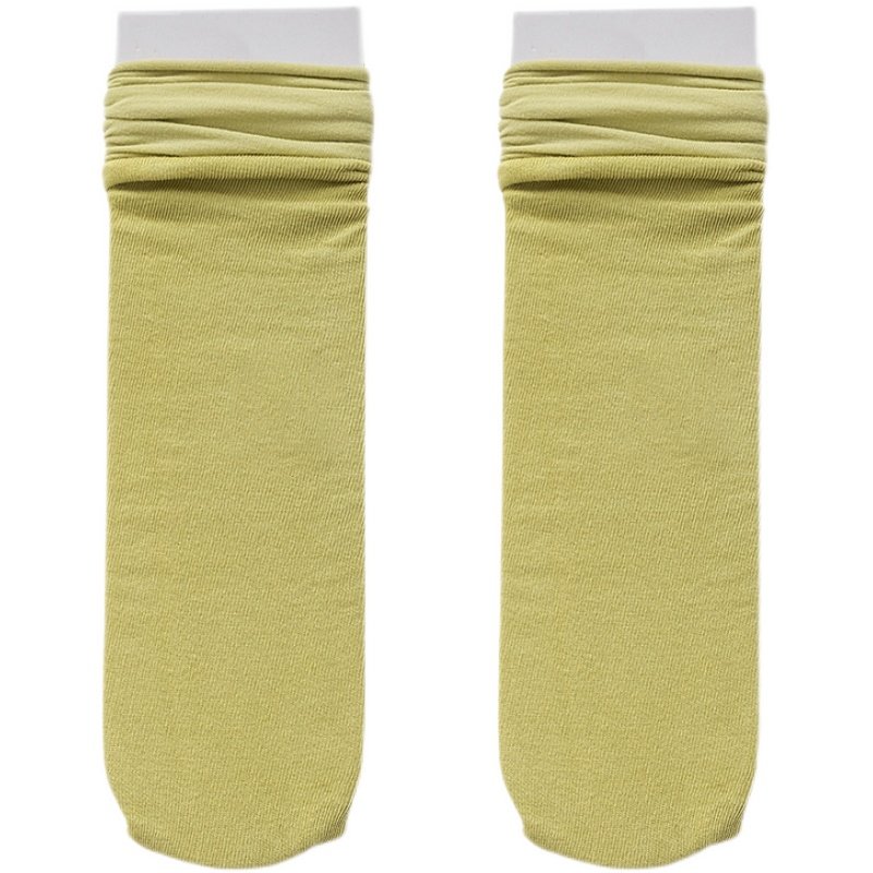 筒袜春夏季薄款芦荟棉堆堆袜韩版学院风无跟长日系中筒袜