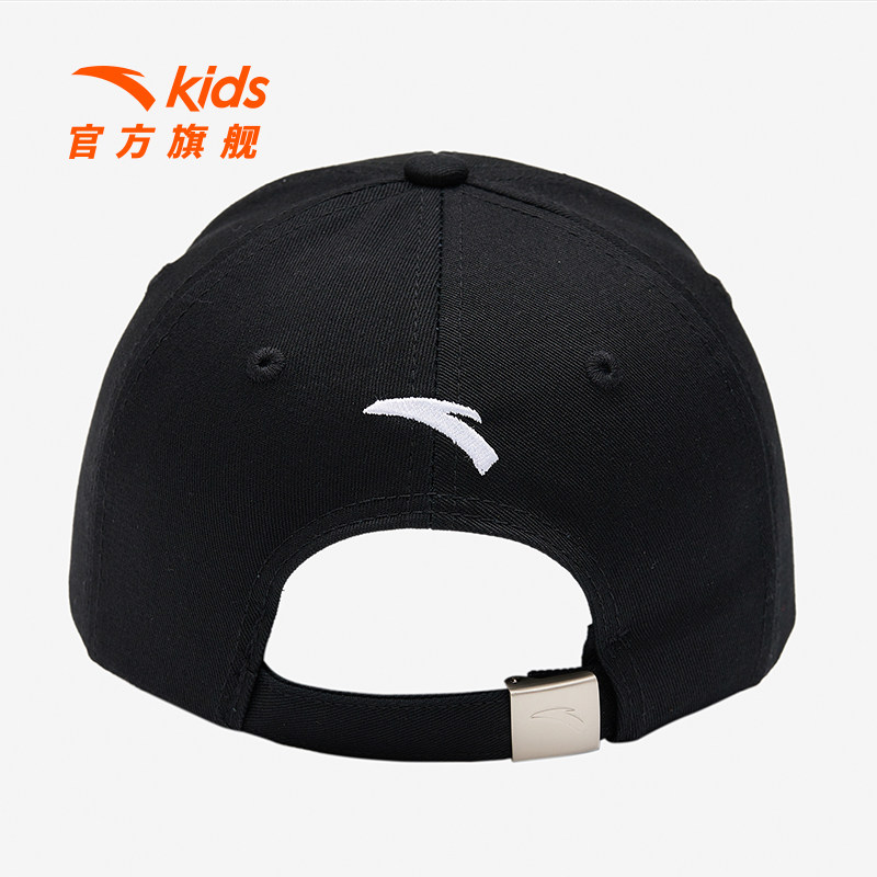 帽子儿童安踏2023春秋新款男童棒球帽鸭舌帽女童帽子