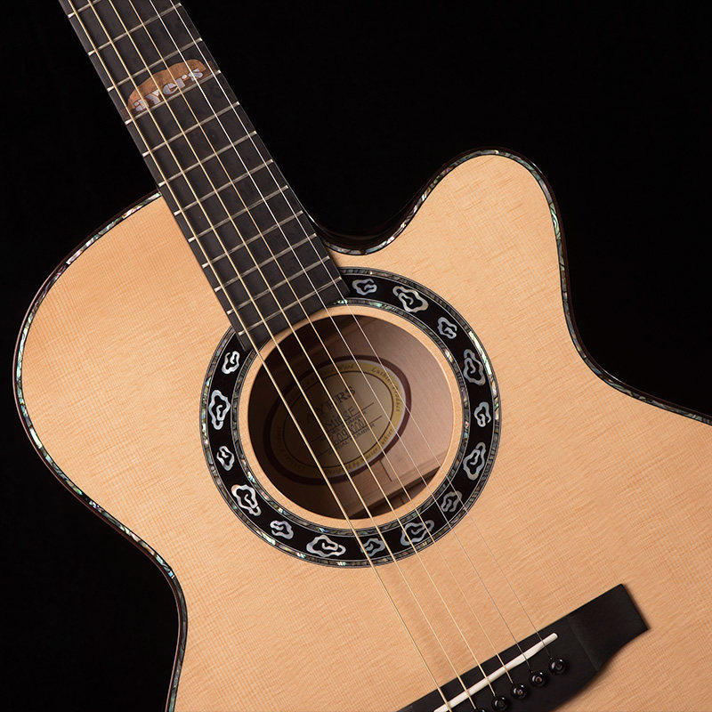 吉他平方越南手工ayers爱乐诗micsf白天全单原声民谣木吉他