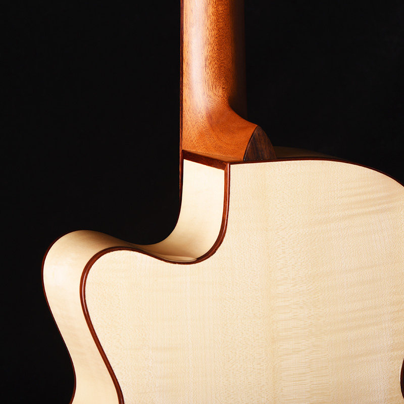 ayers爱乐越南手工sj06x大师枫叶镶嵌原声民谣吉他民谣吉他