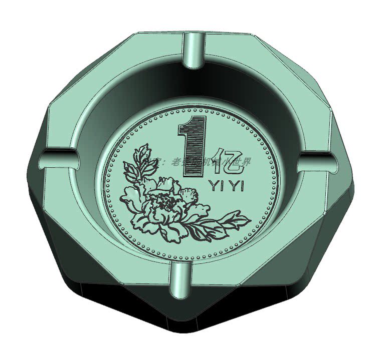 ugnx趣味图档素材烟灰缸飞机头盔建模五轴编程设计创作