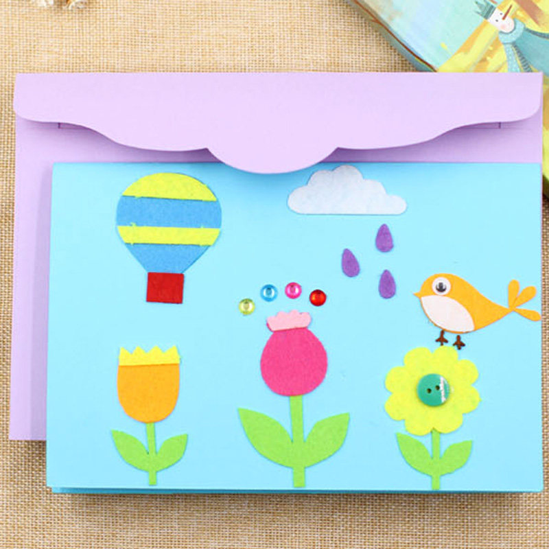 幼儿园小卡自制礼物感恩节创意教师儿童手工包儿童贺卡