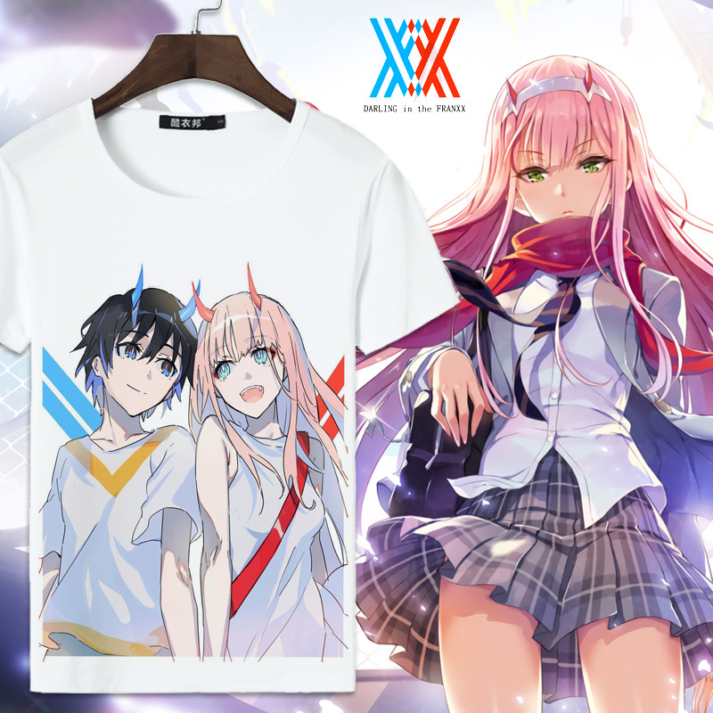 darlinginthefranxx国家队衣服动漫周边二次元短袖t恤