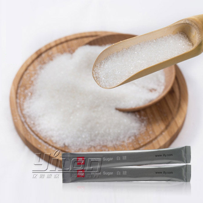 意大利illy白糖条包 咖啡专用白砂糖100条装沙糖条包方便袋装砂糖