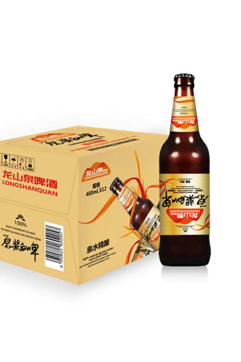 龙山泉山泉原浆白啤酒啤酒480mlx12浑浊型德式精酿啤酒