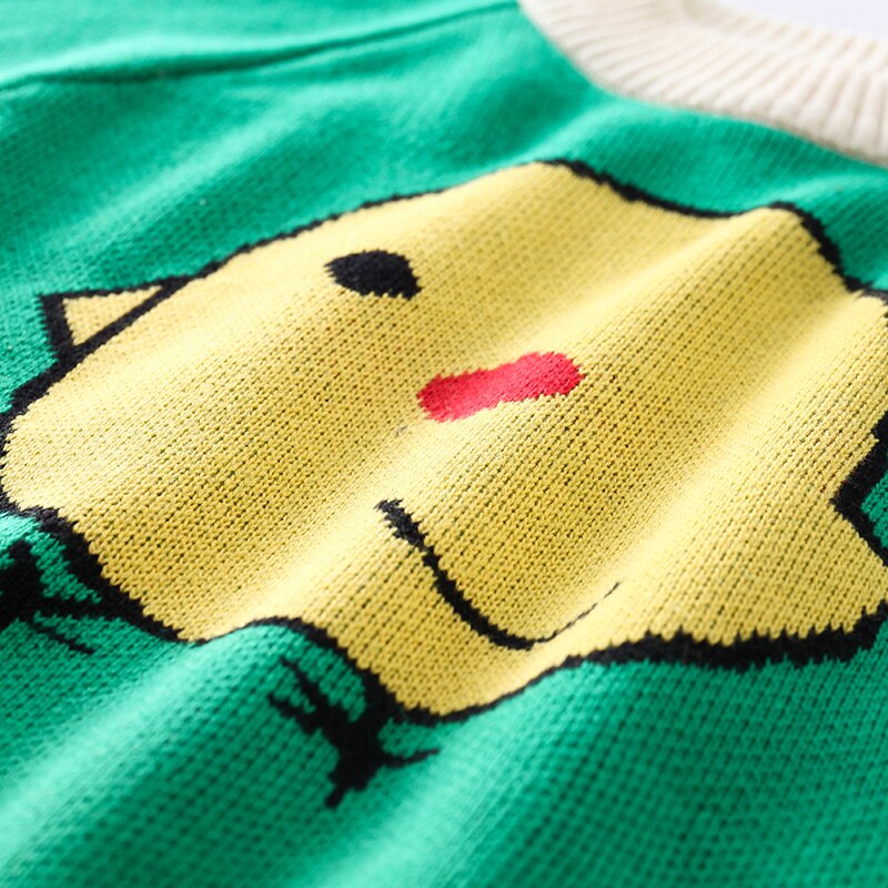 宝宝纯棉毛衣男童毛线衣婴幼儿卡通套头衫秋冬季新品女童针织衫潮