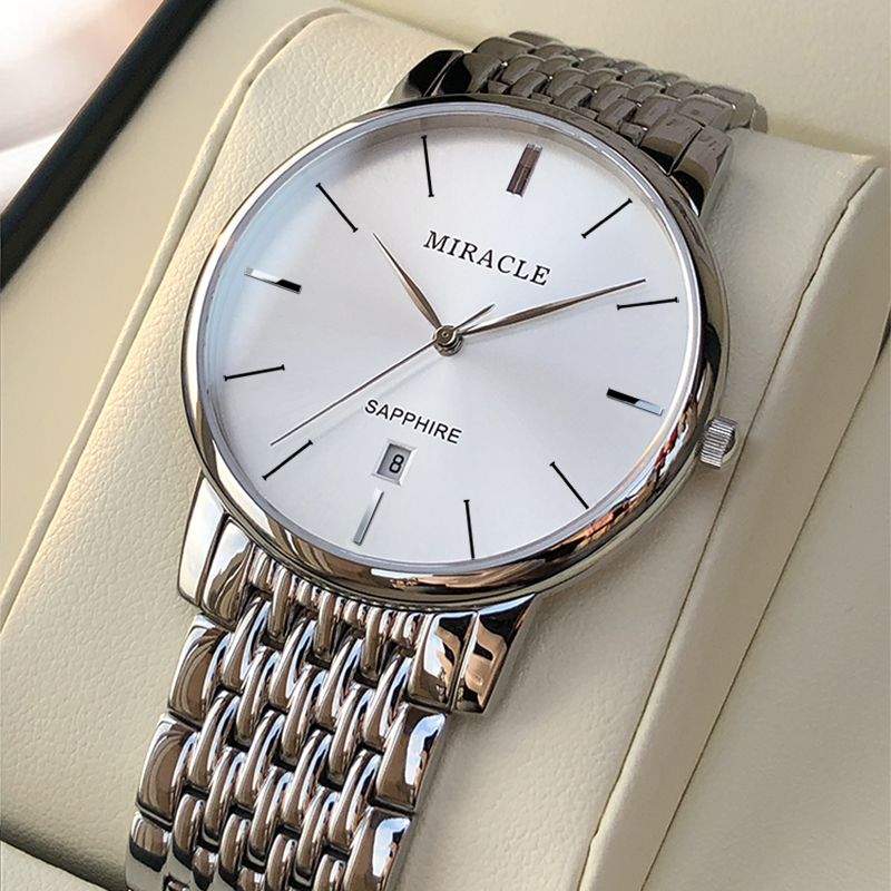 格尼男士手表2022新款超薄简约石英表男时尚防水日历DW男表天王星