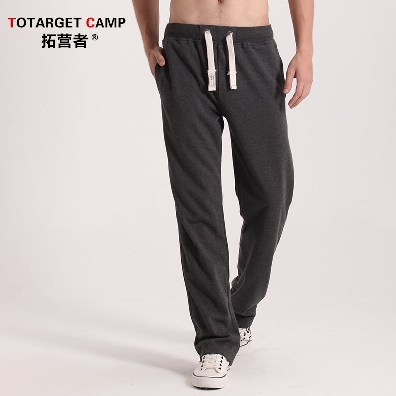 薄款运动裤男长裤韩版家居宽松大码夏季透气针织简约跑步休闲卫裤