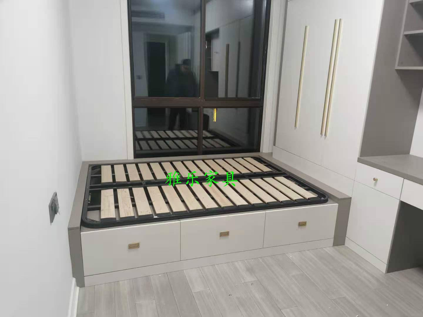 床板榻榻米升降上翻侧翻床架透气储物181513512米板式床