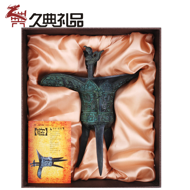 青铜器霸王爵摆件加官进爵工艺品办公室客厅装饰书房收藏