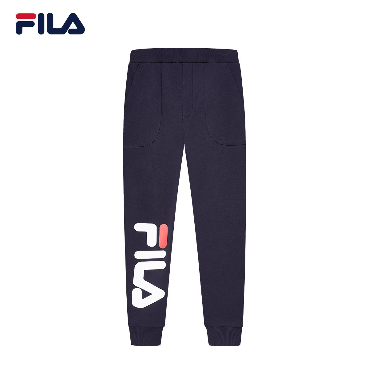 fila斐乐运动长裤男2018秋季新款logo潮流休闲针织透气运动裤男裤