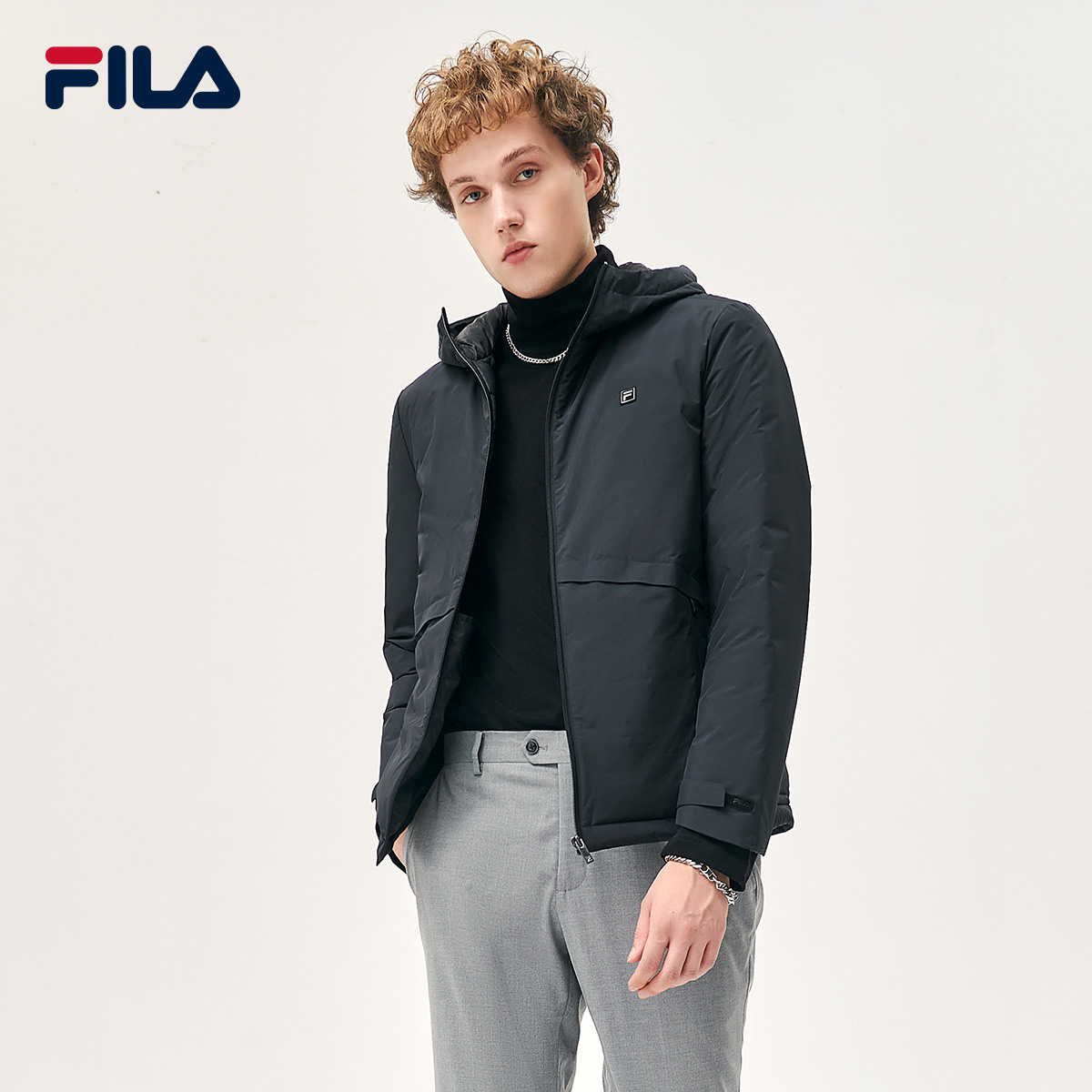 fila斐乐官方男子羽绒服2021冬季新款时尚休闲潮流运动羽绒服