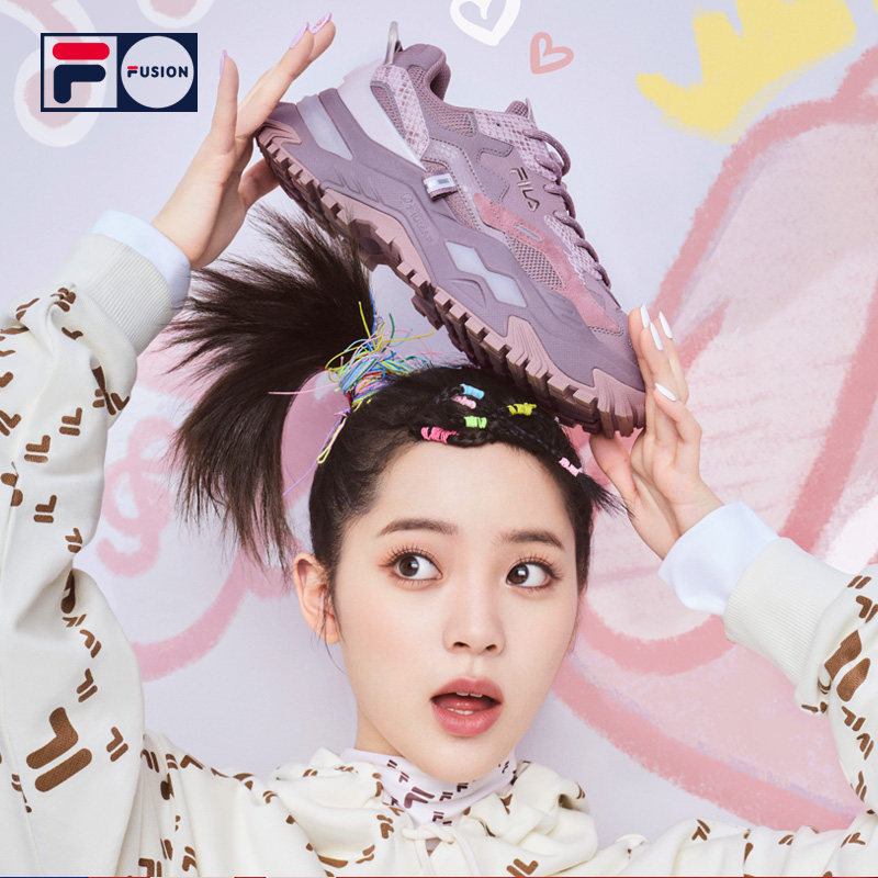 fusionbianco硬糖女鞋老爹斐乐fila欧阳娜娜同款娜娜跑步鞋