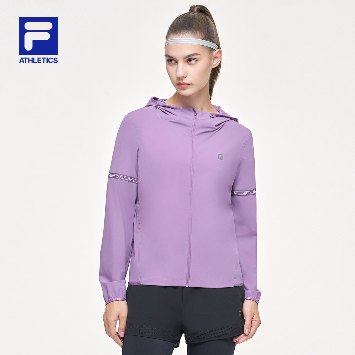 外套fila斐乐女士运动2021春季新款运动服休闲运动茄克