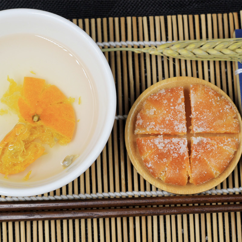 正宗红桔饼 老式手工红橘饼大橘桔子饼蜜饯糕点月饼馅料四川特产