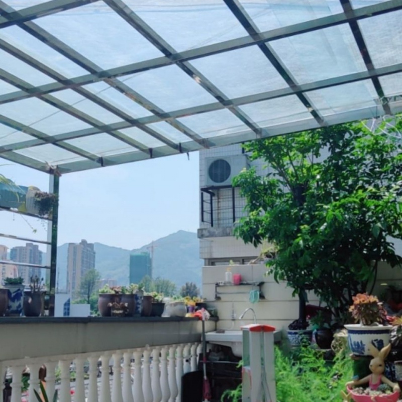 采光光板阳光透明玻璃树脂塑料板雨棚阳光房瓦彩雨棚