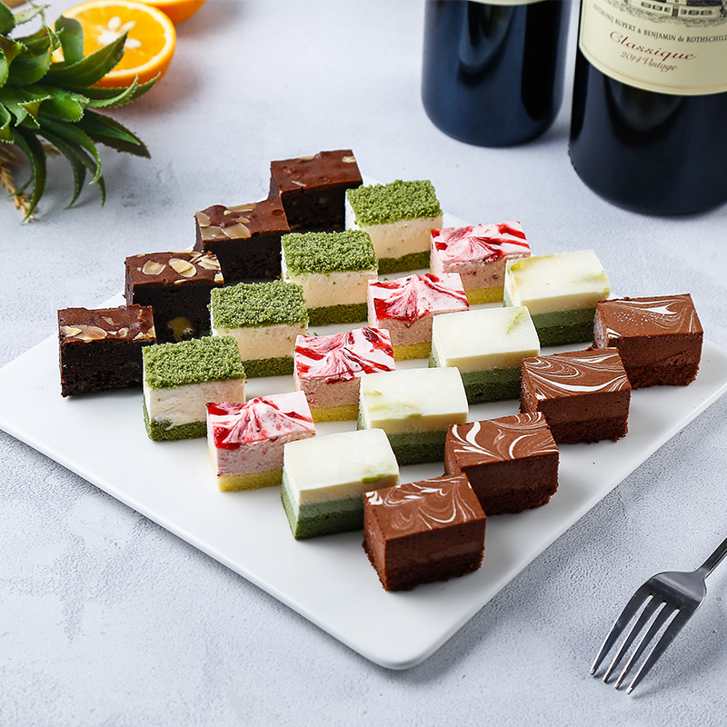 会议冷冻茶歇蛋糕下午茶点心小方西式甜品酒店新鲜生日蛋糕