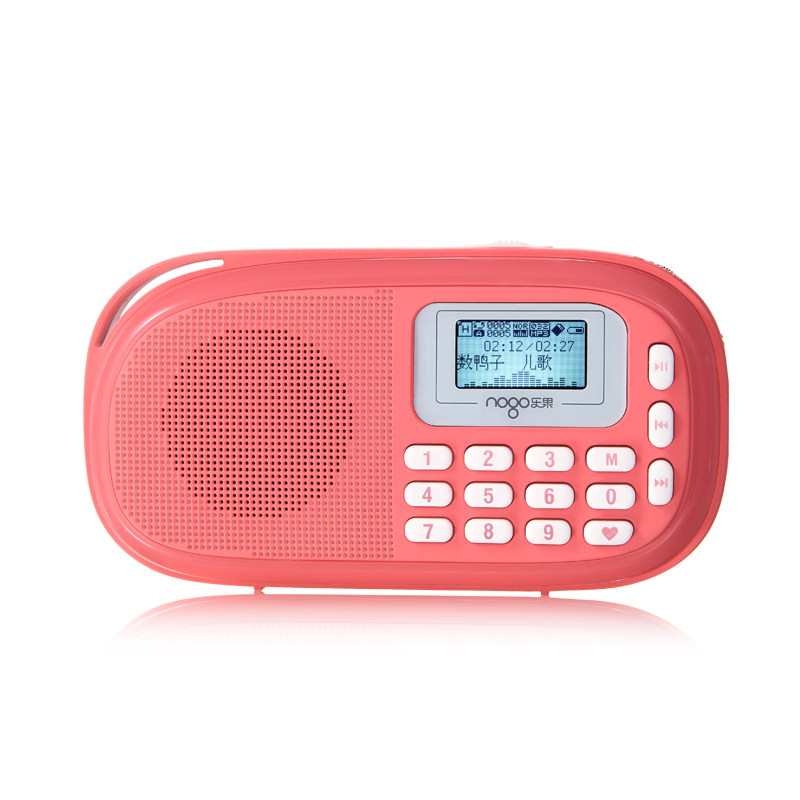 乐果q15便携式收音机新款插卡音箱儿童mp3外放音乐播放器宝宝故事机