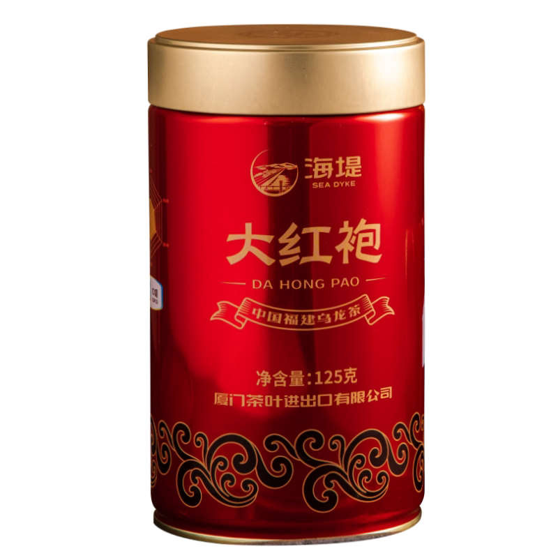 罐装中粮中茶海堤茶叶茶叶罐红罐at103a大红红袍再加工茶