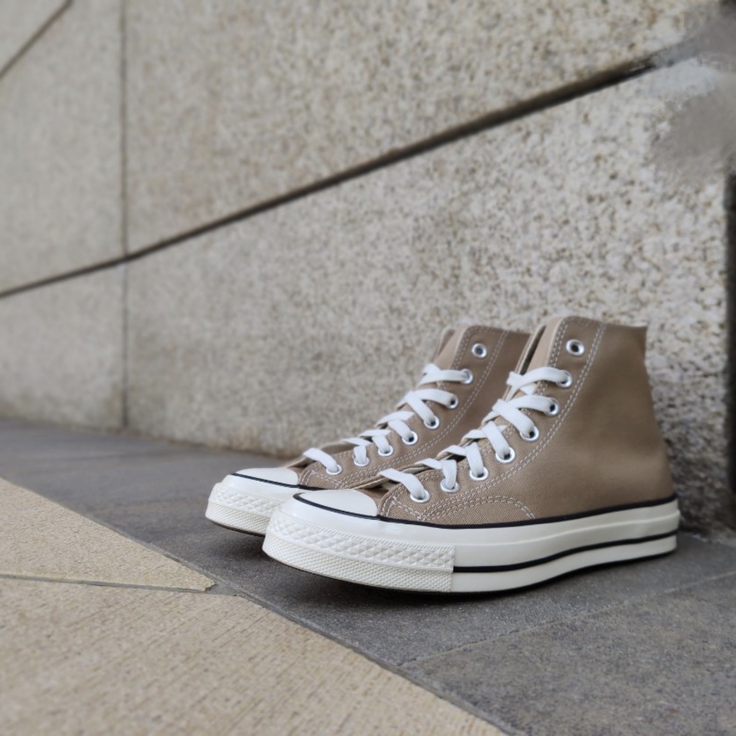 converse匡威1970s三星星标奶茶卡其色帆布高帮休闲帆布鞋