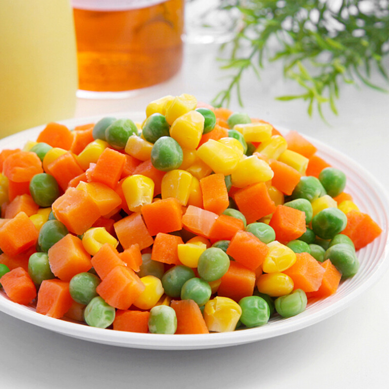 冀甜速冻什锦菜粒混合青豆玉米胡萝卜粒新鲜蔬菜网红炒饭配菜粒