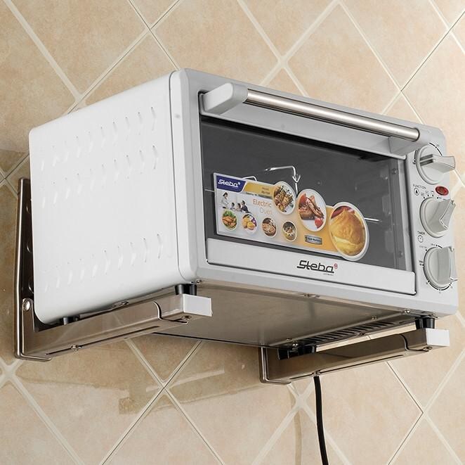 支架微波炉不锈钢电烤箱挂架格兰仕美的通用厨房置物微波炉支架