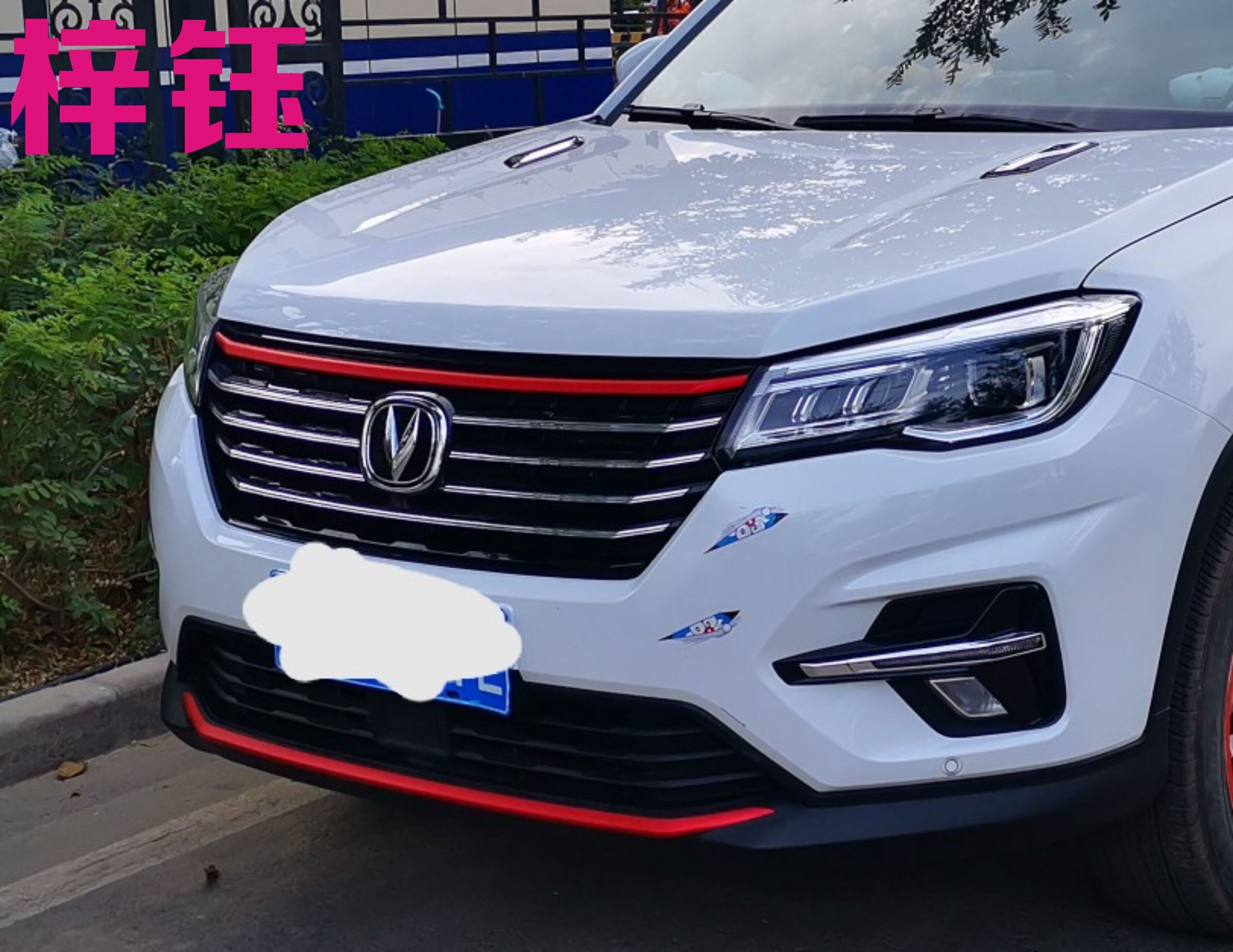 18款长安cs75中网侧裙个性改装贴纸进气格栅汽车装饰贴