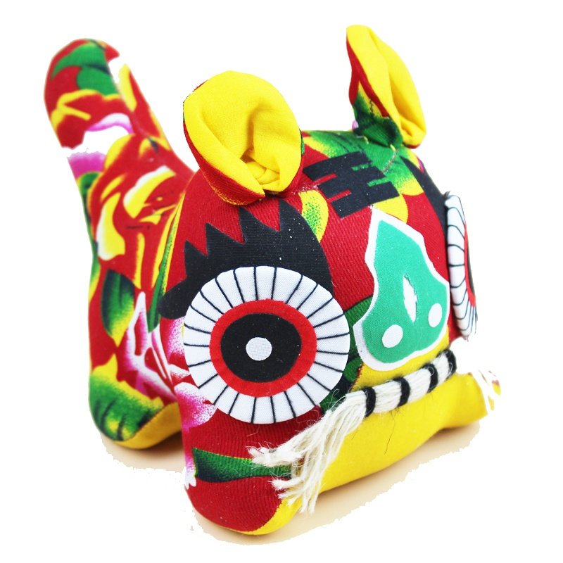 老虎布老虎件摆陕西布布手工民间民间工艺工艺品布老虎