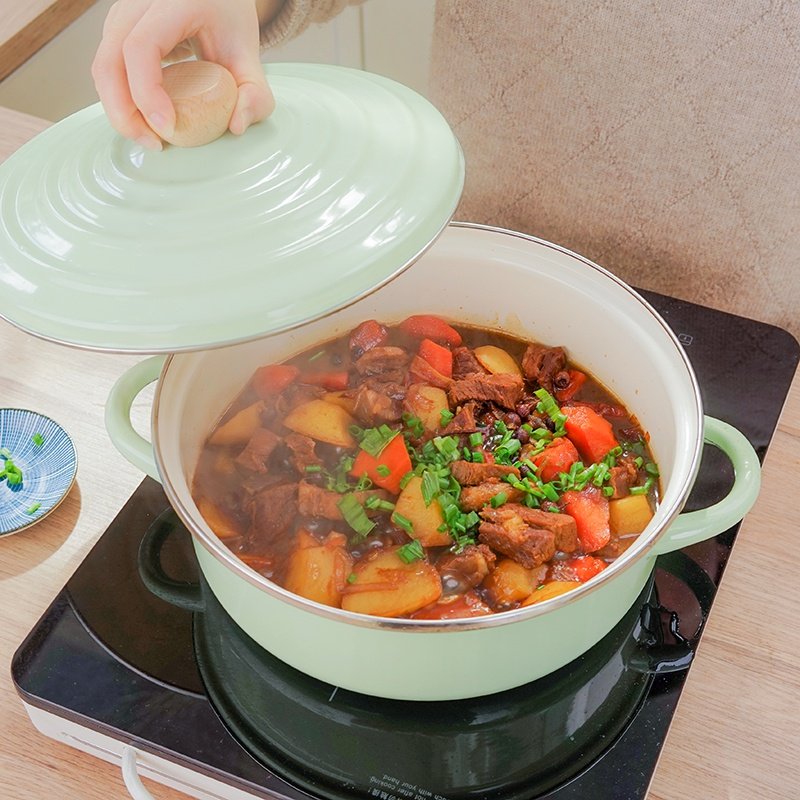 汤锅北欧风格高颜值抖音网红锅不插电锅煮家用汤锅