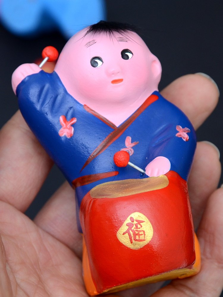 天津泥人张小百子娃娃民间手工艺品泥塑小泥人摆件泥人