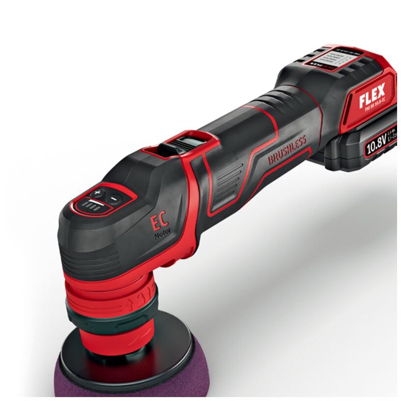 flex无线锂电小型mini汽车打磨抛光机同心偏心抛光机