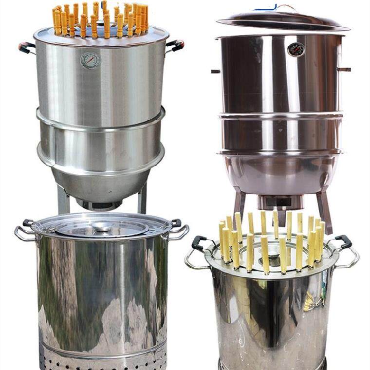 木炭木屑庭院烟熏焖烧圆形烟肉果木美式烤箱烧烤炉