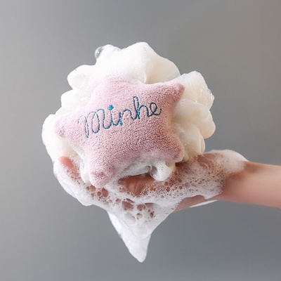 00:00儿童沐浴球浴花可爱泡澡球浴球卡通洗澡泡泡超柔软大号搓澡球不