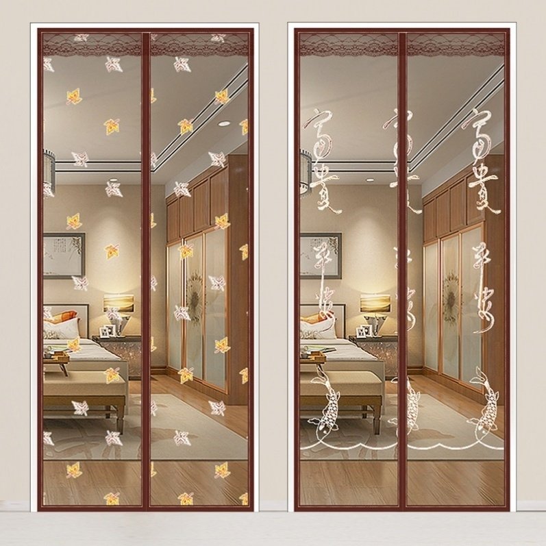 防蚊门帘大门我想想买通风自吸软纱门蚊子沙门门帘