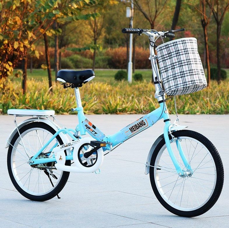 自行车轻便带娃新款女孩女士成年人公路中小学生少年折叠自行车