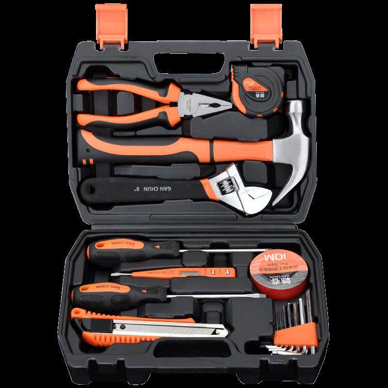 热销家用修理家庭五金全套多功能工具组合小型五金工具箱