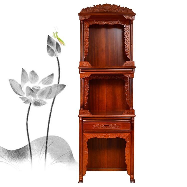 柜墙坛柜招财菩萨供神客厅木佛柜订制先台家用佛柜