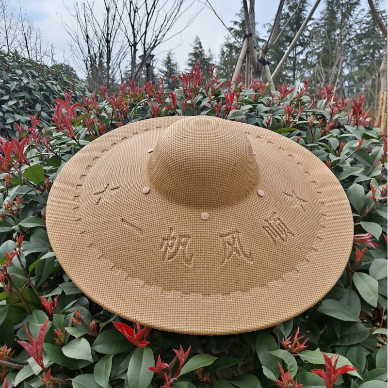 农民干活农用下地斗笠采茶茶叶防晒太阳紫外线帽子