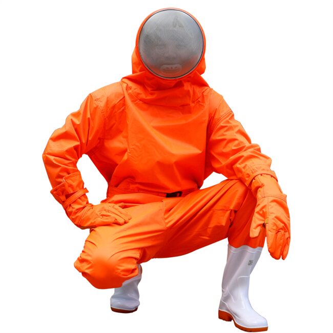 连体防蜂服防蜂衣防马蜂毒蜂胡蜂土蜂全封闭式灭蜂服加厚透