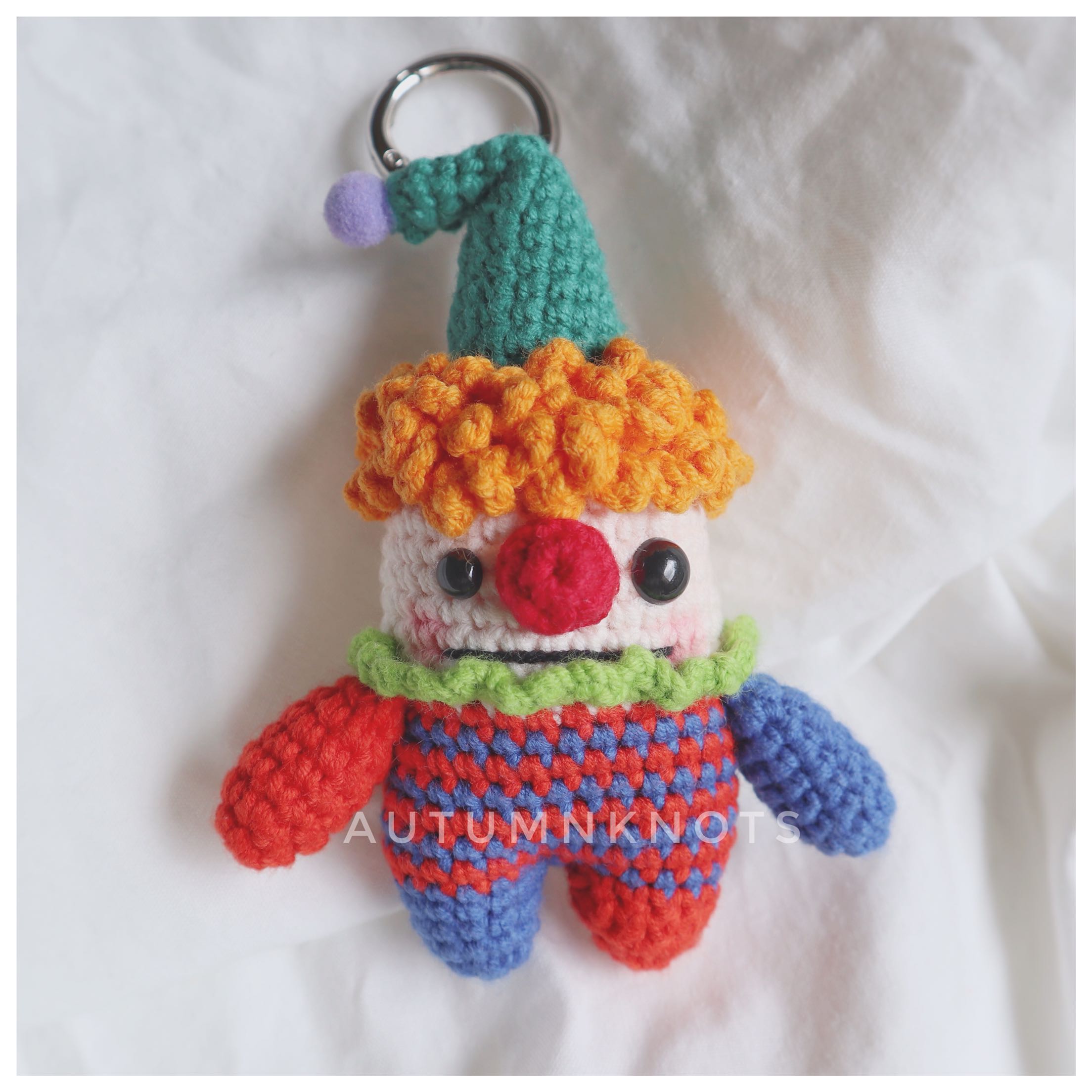 小丑成品挂件钩针玩偶钩编卡通摆件钥匙扣包包钥匙扣