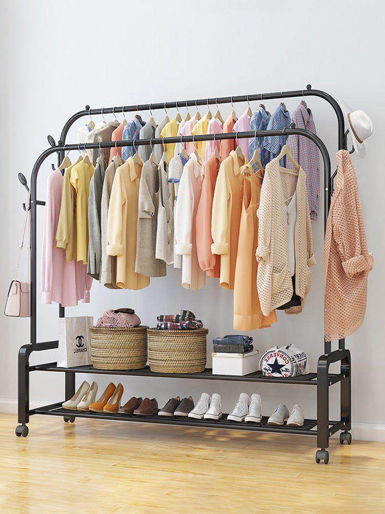 房间挂衣衣服神器入门衣帽架落地衣架卧室北欧置地