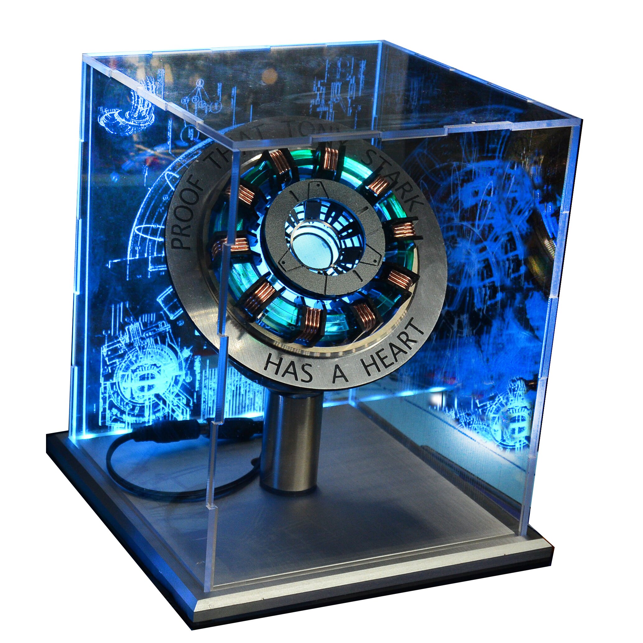 钢铁侠高档方舟反应堆心脏摆件合金手办模型拼装手办