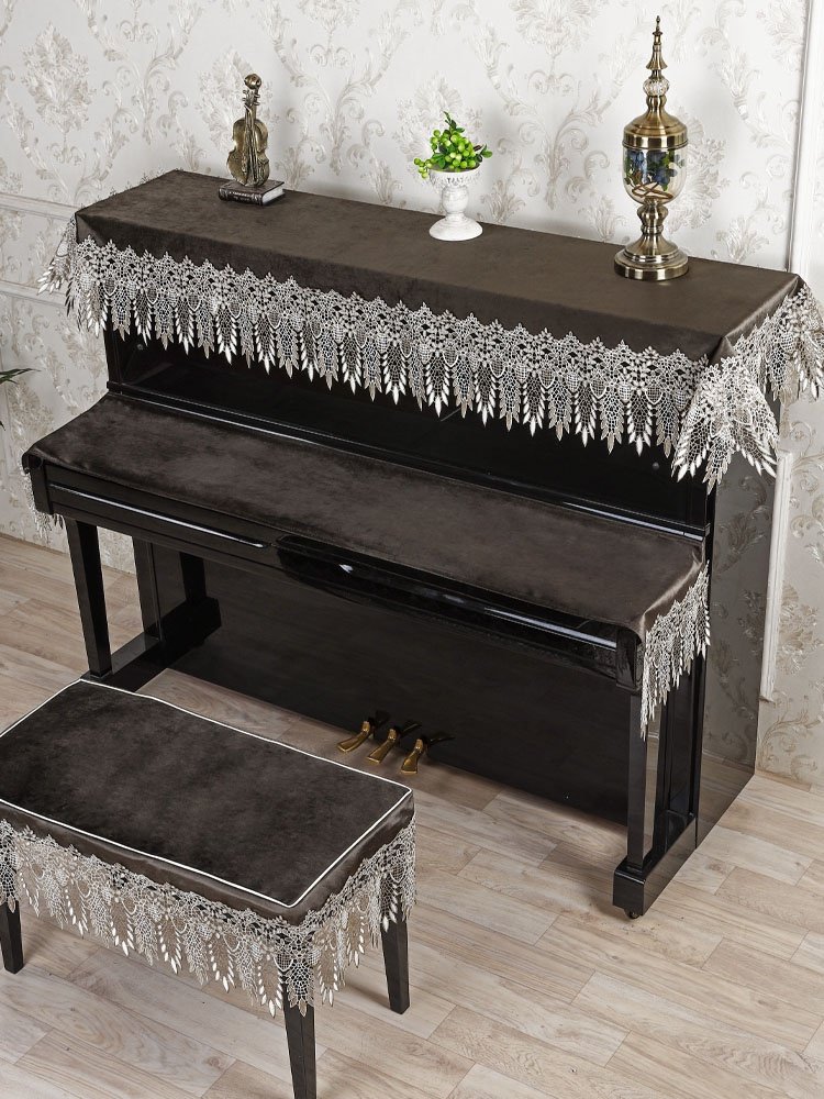 钢琴欧式电子琴艺琴布艺琴盖布防尘披盖现代简约新款钢琴罩
