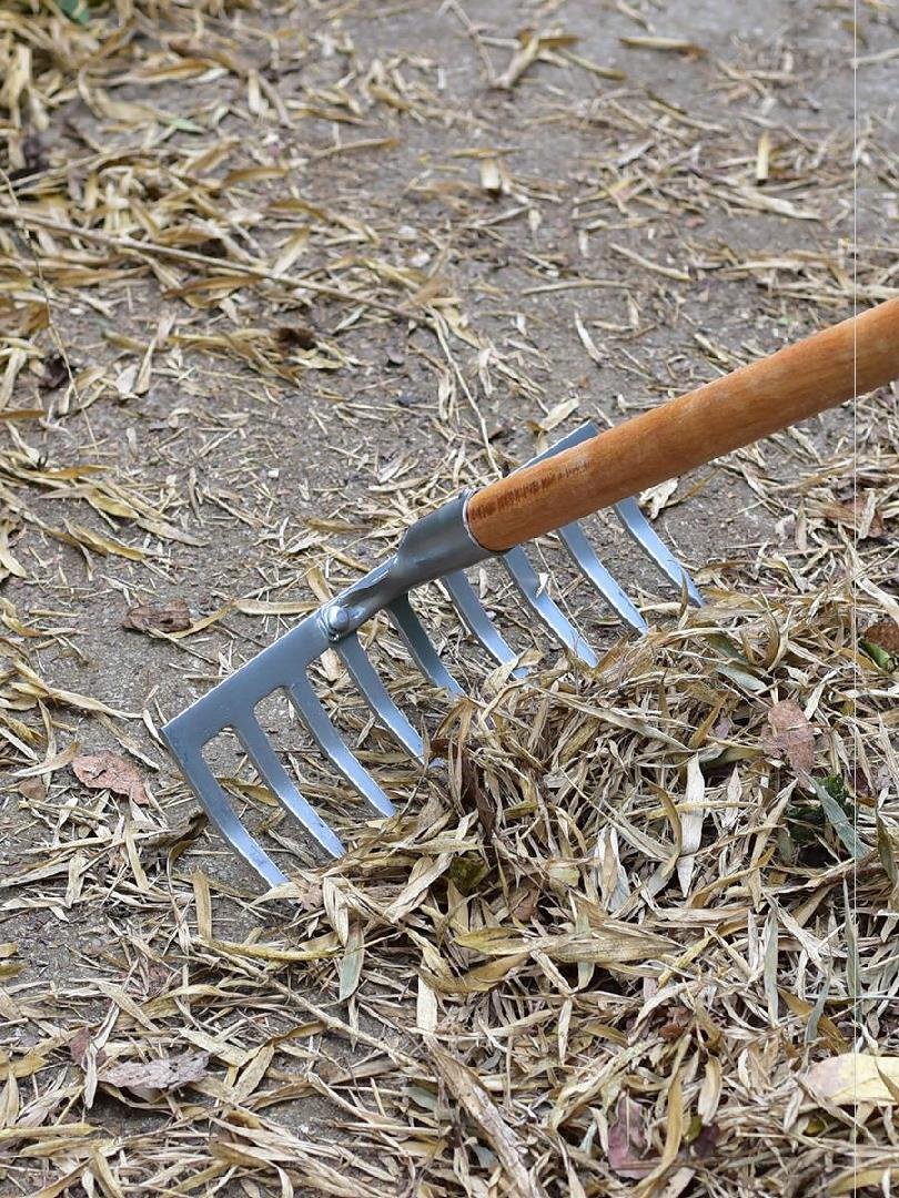 耙子搂草除草加厚长柄花园家用菜粑松土草爬耙子