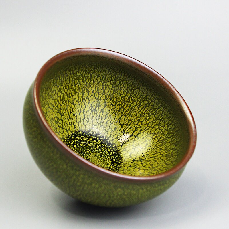 名师张国平建盏手工鹧鸪斑茶盏铁胎陶瓷功夫单杯新建盏