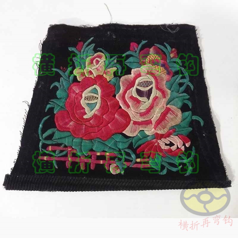 20x15cm苗族土家族平绣收藏刺绣绣片手工绣花服饰刺绣